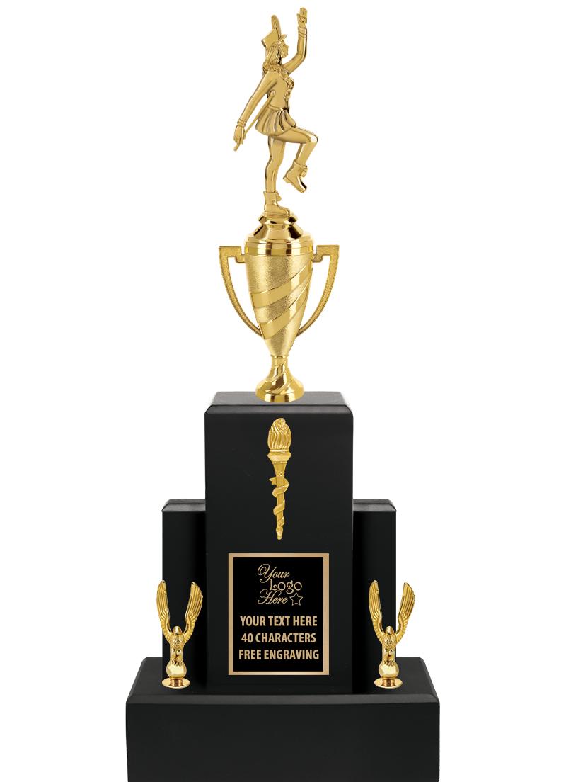 20.75" BLACK WOOD TRP/GOLD CUP