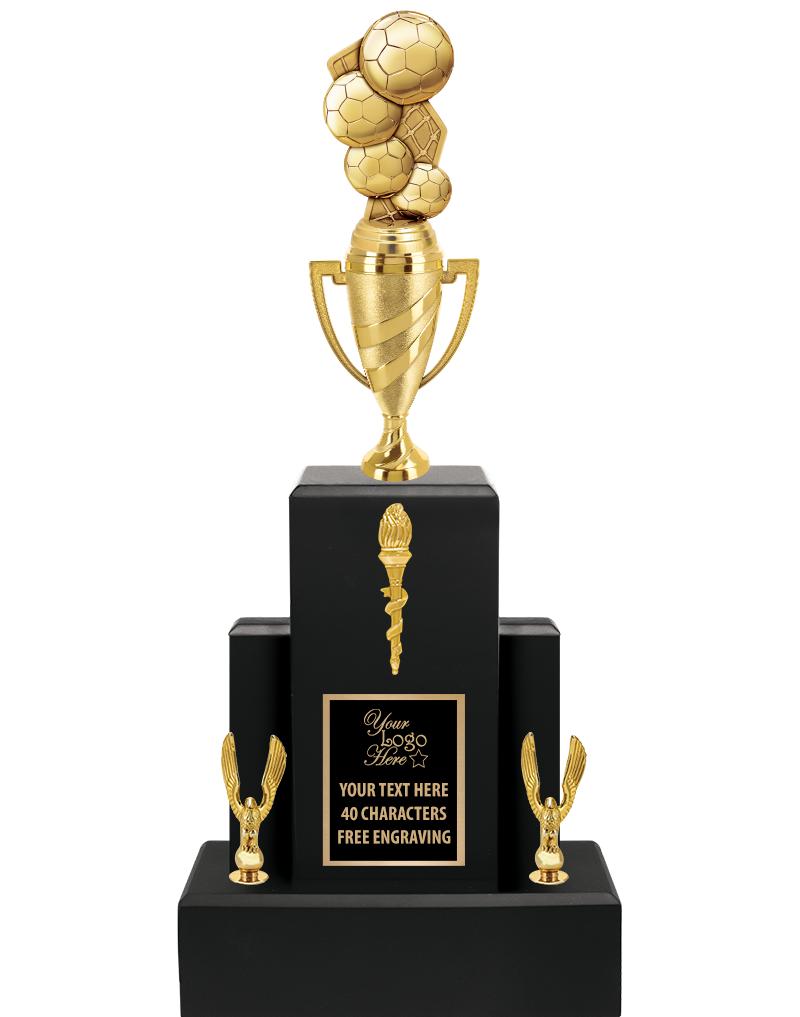 20.75" BLACK WOOD TRP/GOLD CUP