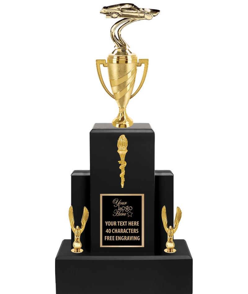 20.75" BLACK WOOD TRP/GOLD CUP