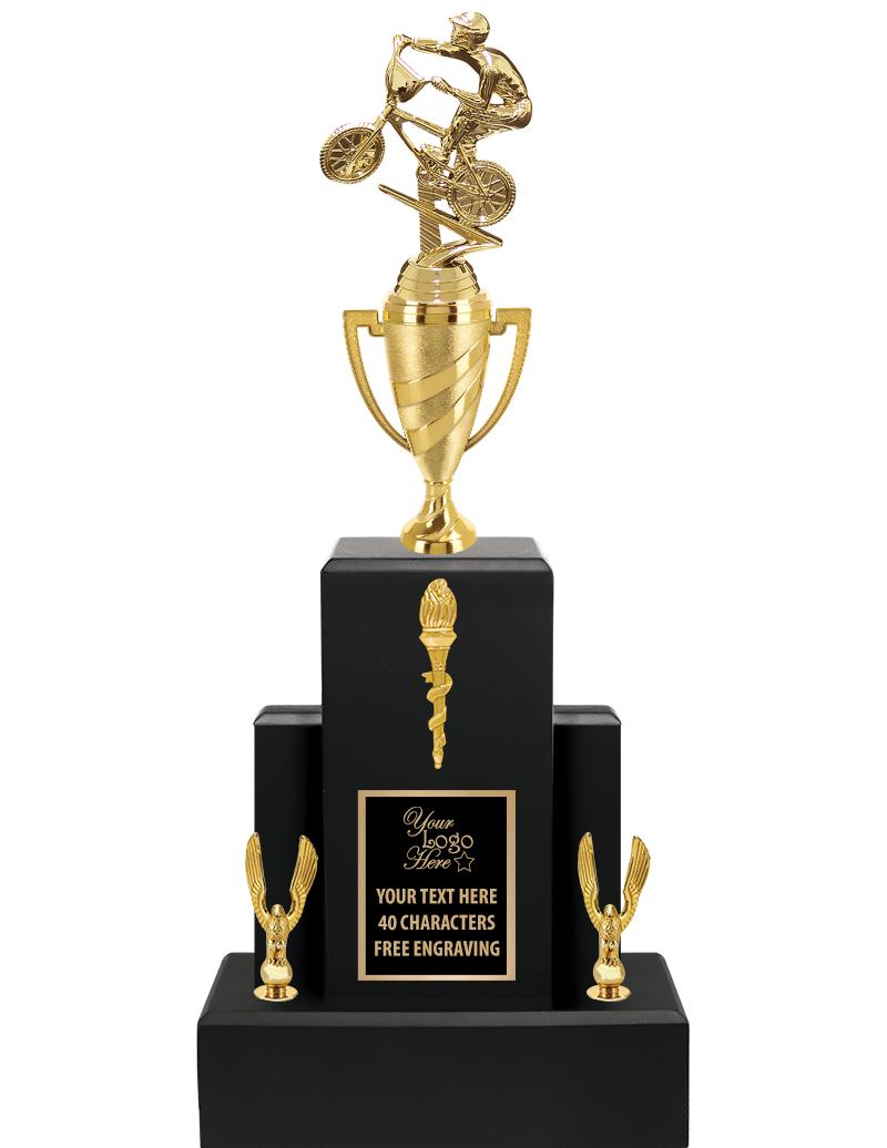 20.75" BLACK WOOD TRP/GOLD CUP