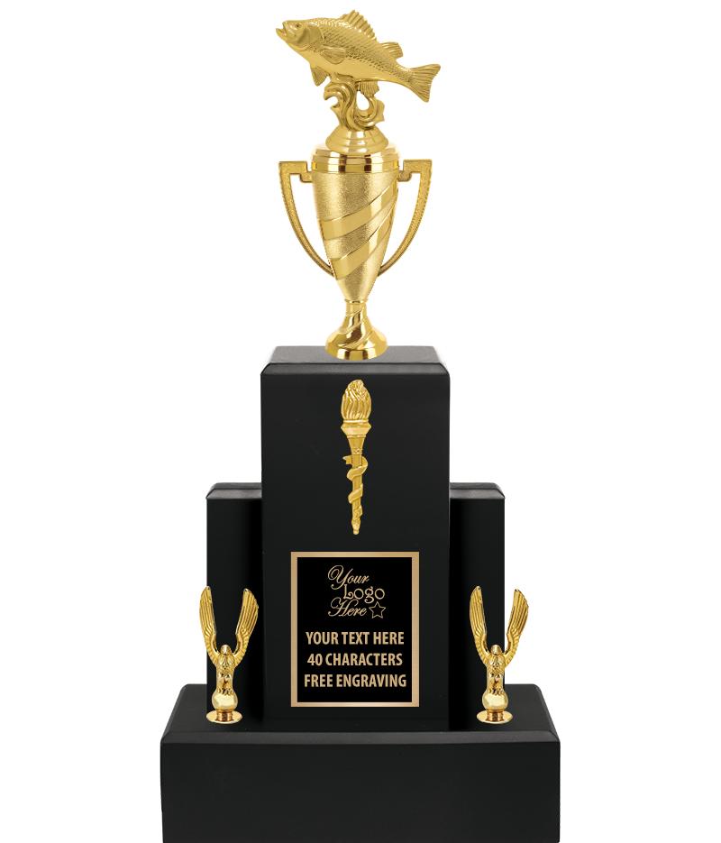 20.75" BLACK WOOD TRP/GOLD CUP