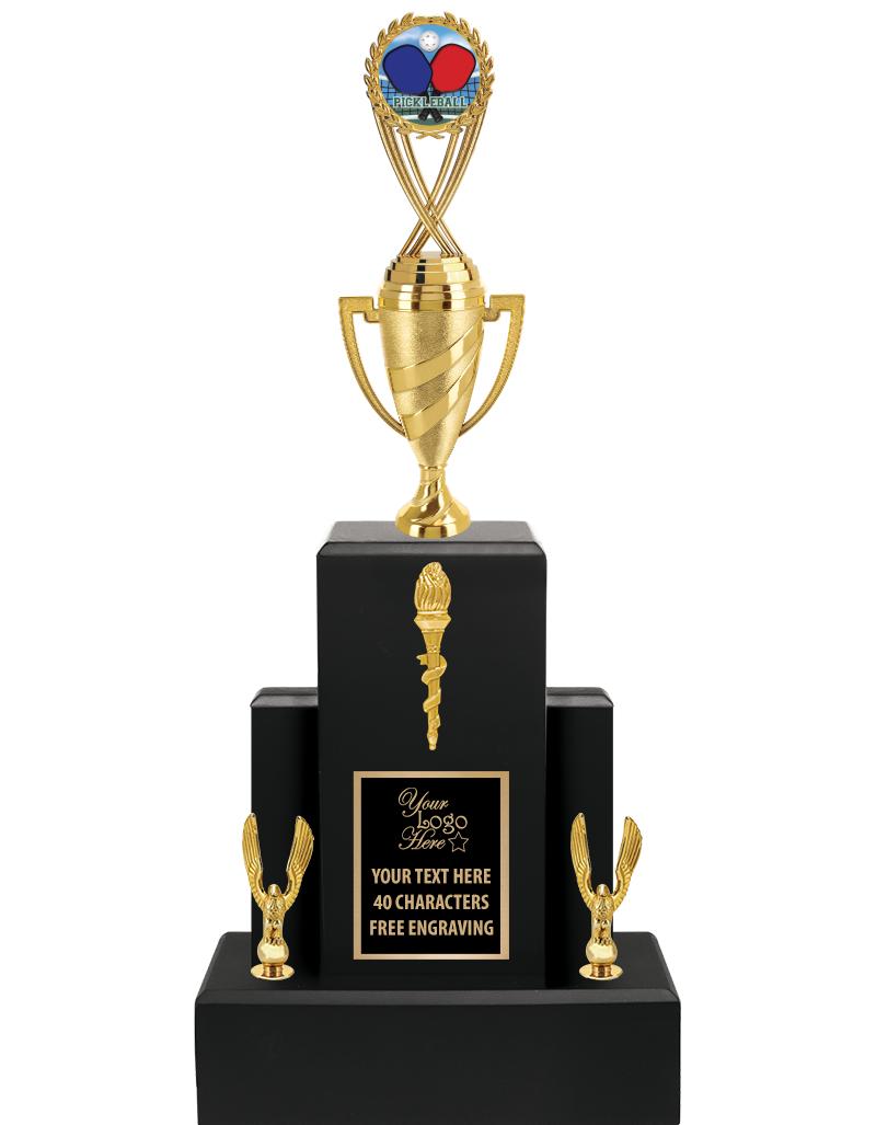 20.75" BLACK WOOD TRP/GOLD CUP