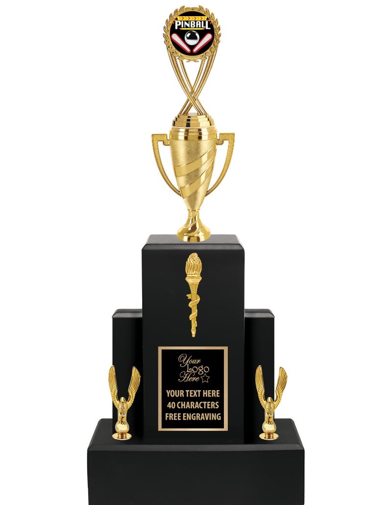 20.75" BLACK WOOD TRP/GOLD CUP