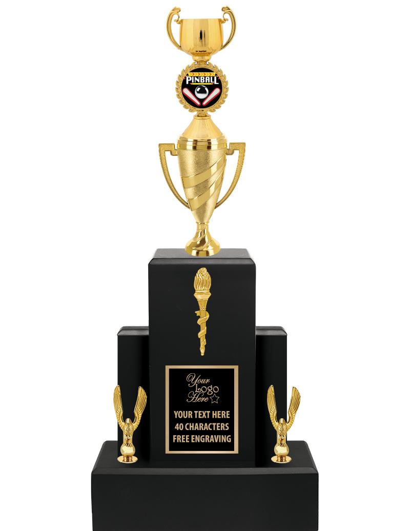 20.75" BLACK WOOD TRP/GOLD CUP