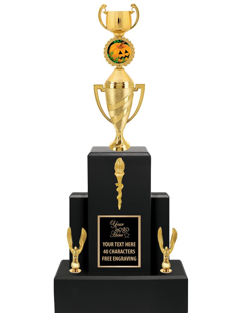 20.75" BLACK WOOD TRP/GOLD CUP