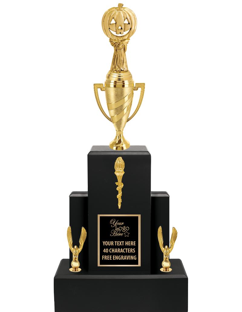 20.75" BLACK WOOD TRP/GOLD CUP