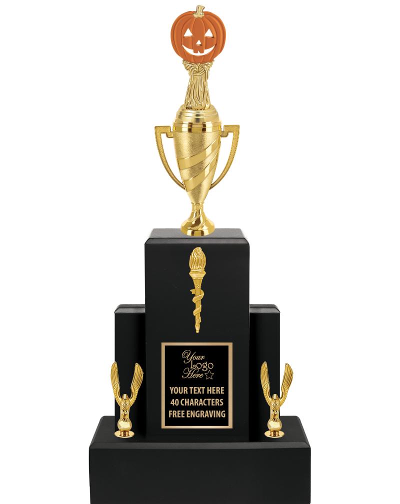 20.75" BLACK WOOD TRP/GOLD CUP