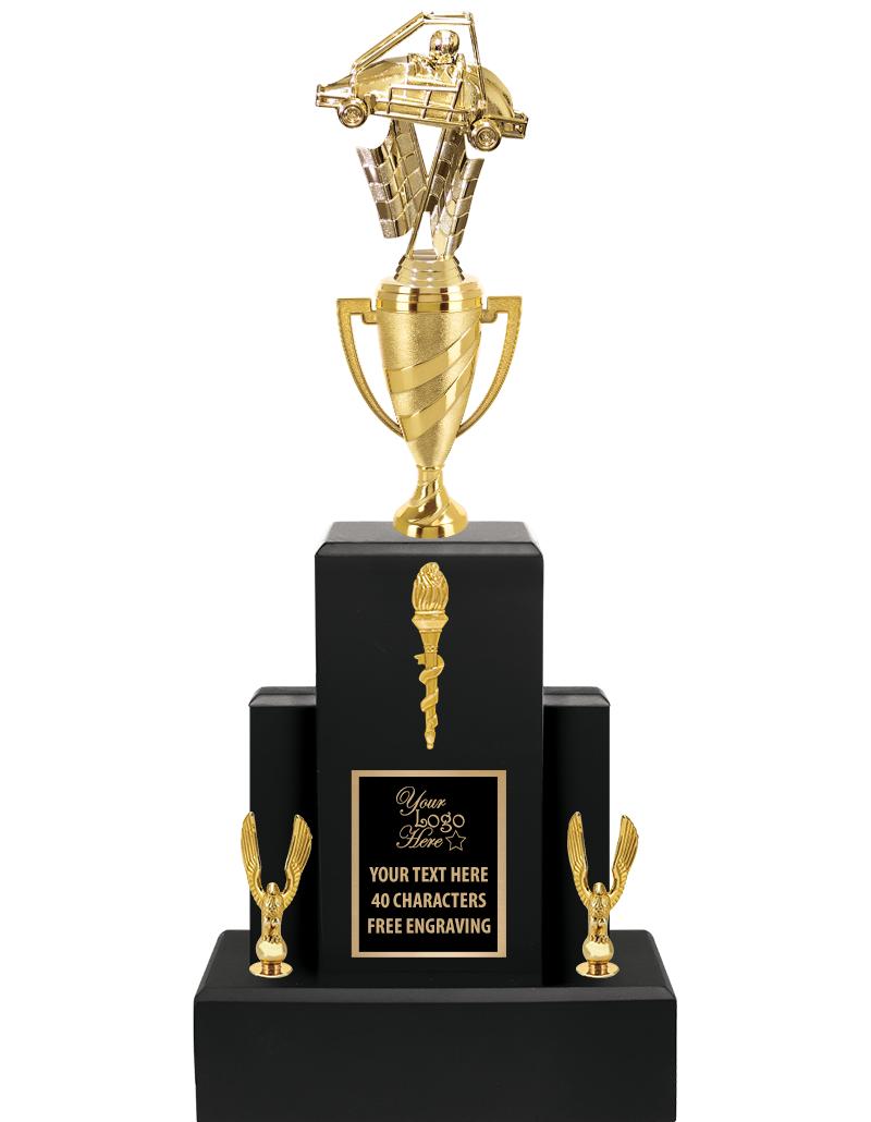 20.75" BLACK WOOD TRP/GOLD CUP