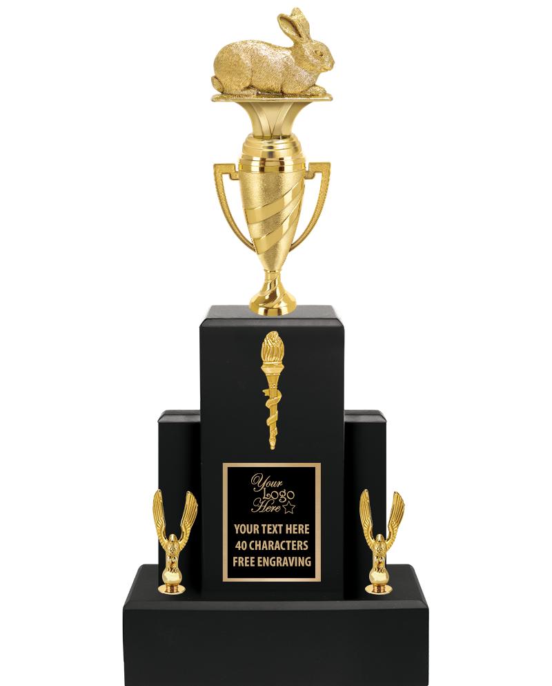 20.75" BLACK WOOD TRP/GOLD CUP