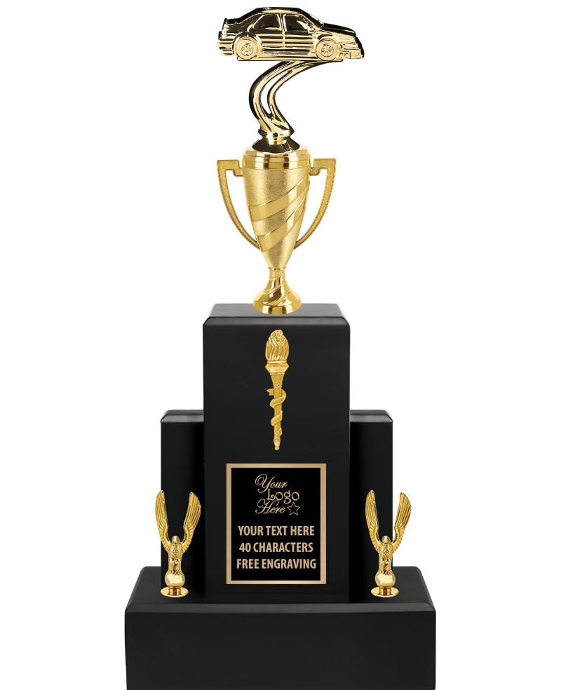 20.75" BLACK WOOD TRP/GOLD CUP