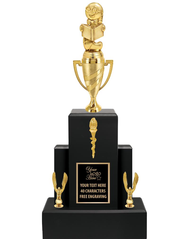 20.75" BLACK WOOD TRP/GOLD CUP