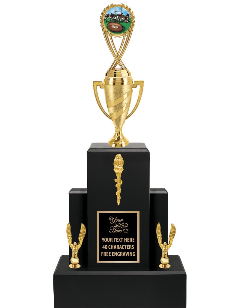 20.75" BLACK WOOD TRP/GOLD CUP