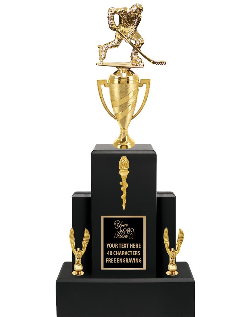 20.75" BLACK WOOD TRP/GOLD CUP