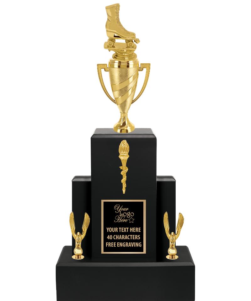 20.75" BLACK WOOD TRP/GOLD CUP