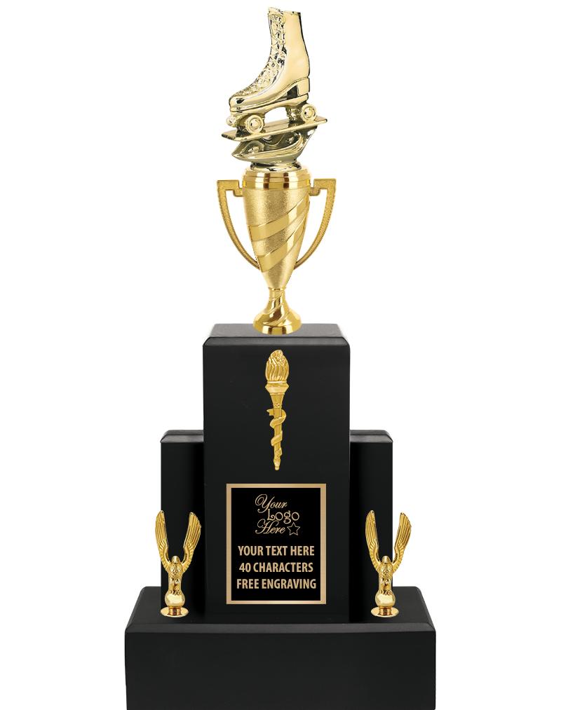 20.75" BLACK WOOD TRP/GOLD CUP