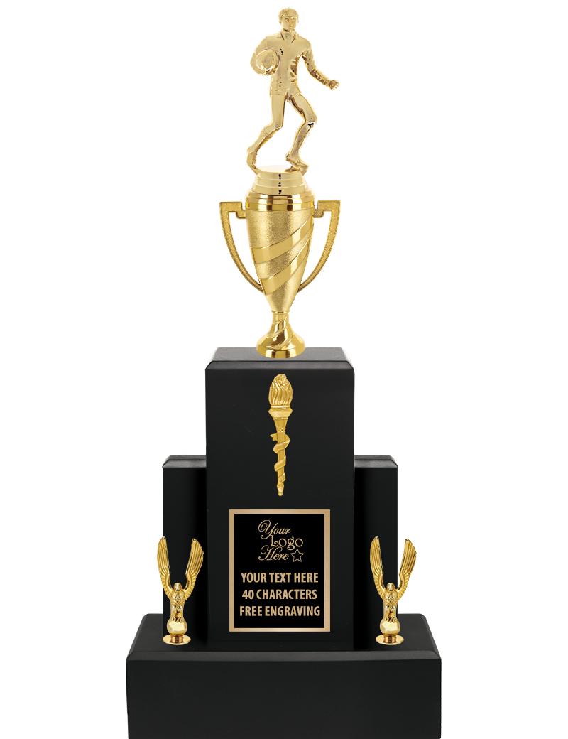 20.75" BLACK WOOD TRP/GOLD CUP