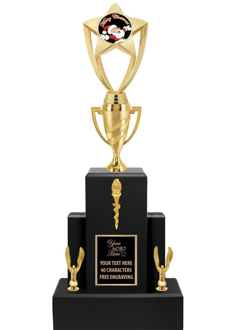 20.75" BLACK WOOD TRP/GOLD CUP