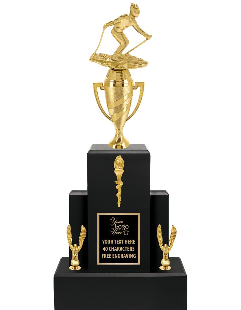 20.75" BLACK WOOD TRP/GOLD CUP