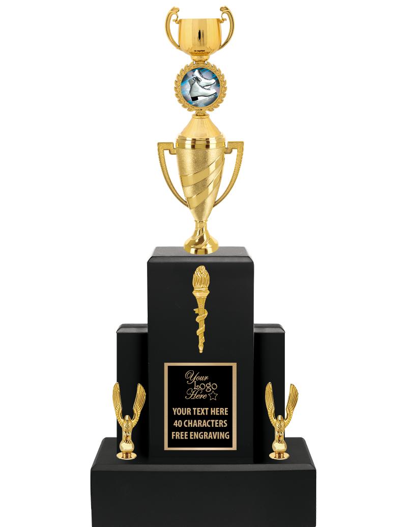 20.75" BLACK WOOD TRP/GOLD CUP