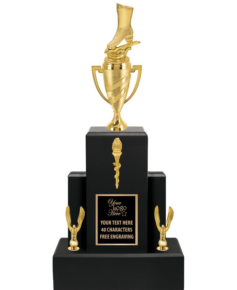 20.75" BLACK WOOD TRP/GOLD CUP