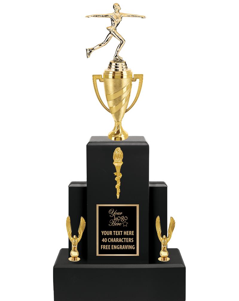 20.75" BLACK WOOD TRP/GOLD CUP