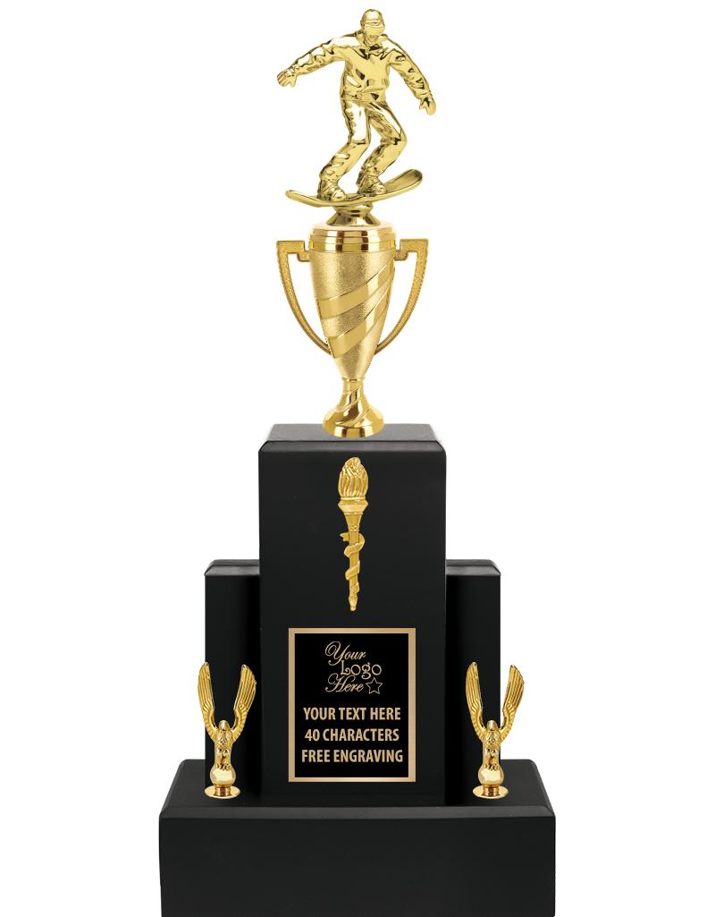 20.75" BLACK WOOD TRP/GOLD CUP