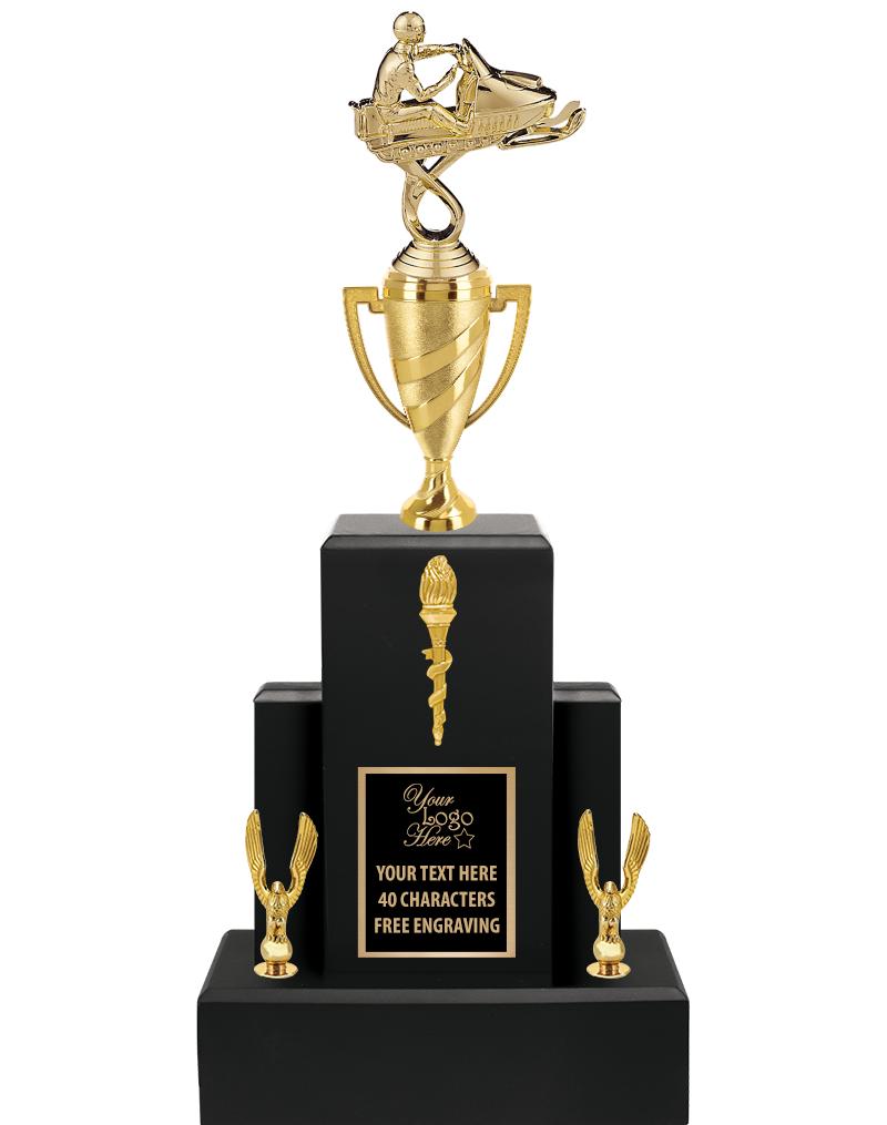 20.75" BLACK WOOD TRP/GOLD CUP