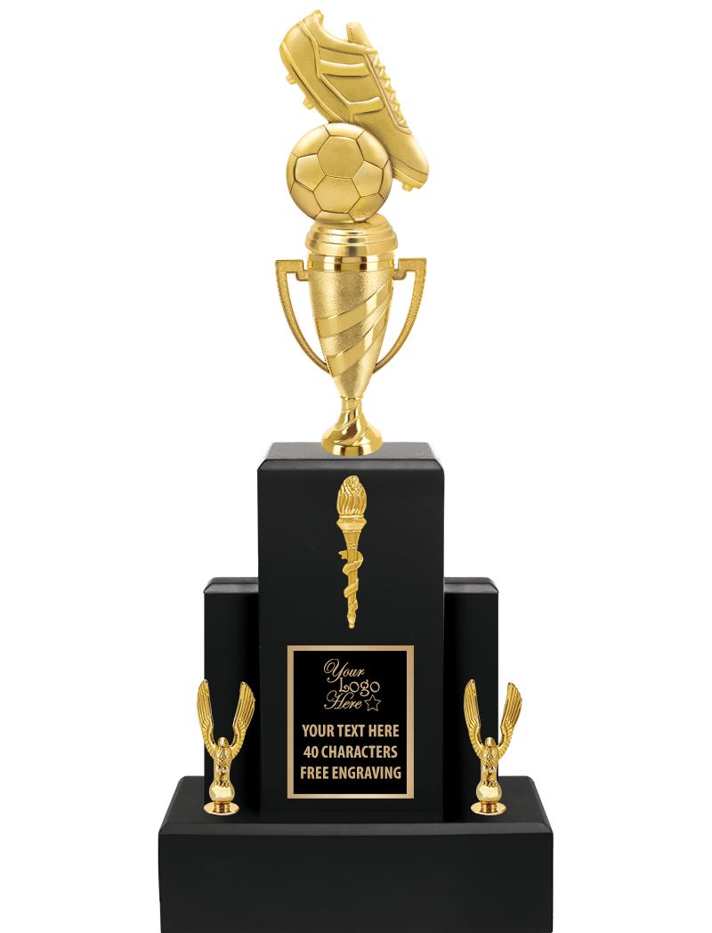 20.75" BLACK WOOD TRP/GOLD CUP