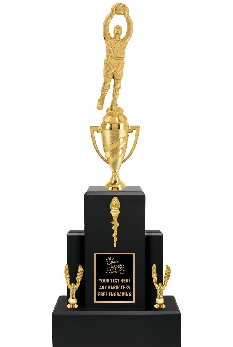 20.75" BLACK WOOD TRP/GOLD CUP