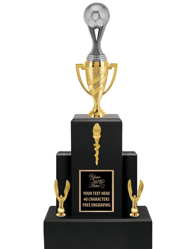 20.75" BLACK WOOD TRP/GOLD CUP