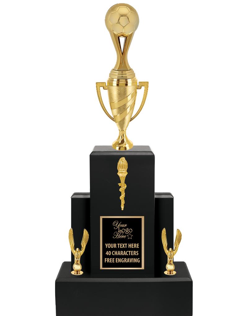 20.75" BLACK WOOD TRP/GOLD CUP