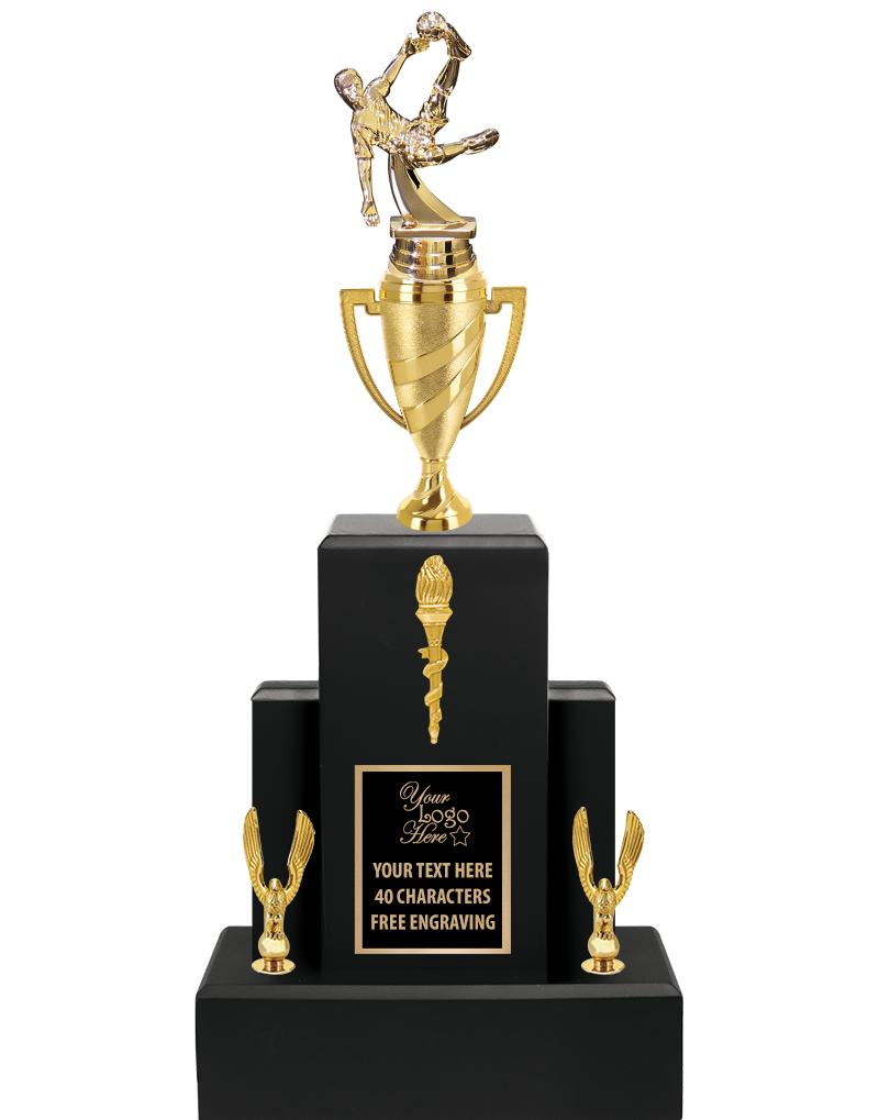20.75" BLACK WOOD TRP/GOLD CUP