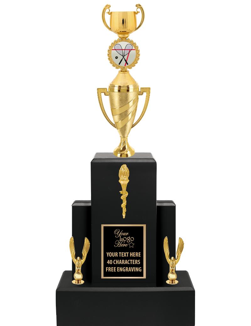 20.75" BLACK WOOD TRP/GOLD CUP