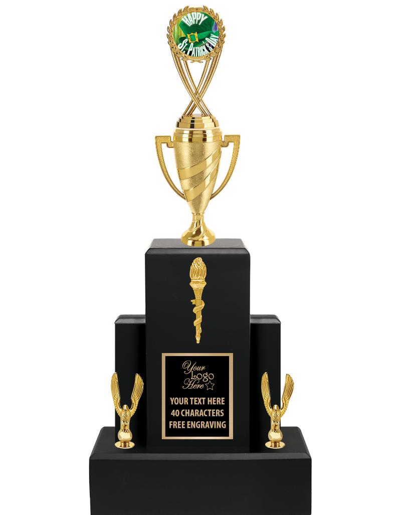 20.75" BLACK WOOD TRP/GOLD CUP