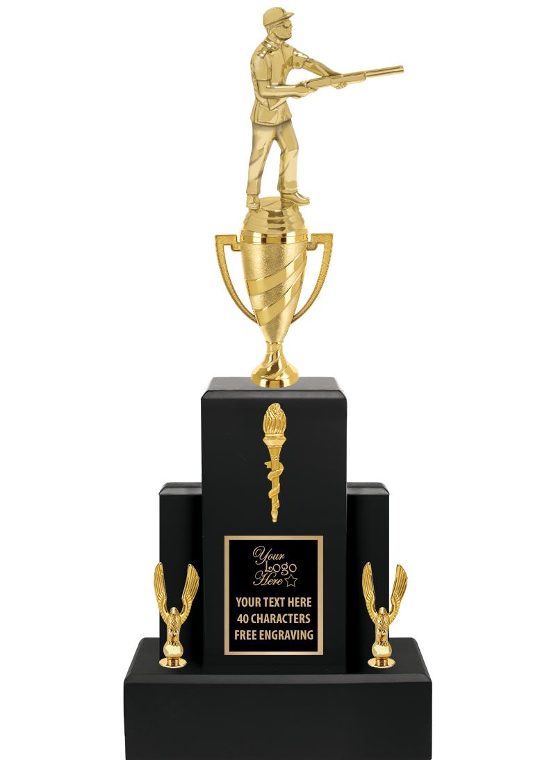 20.75" BLACK WOOD TRP/GOLD CUP