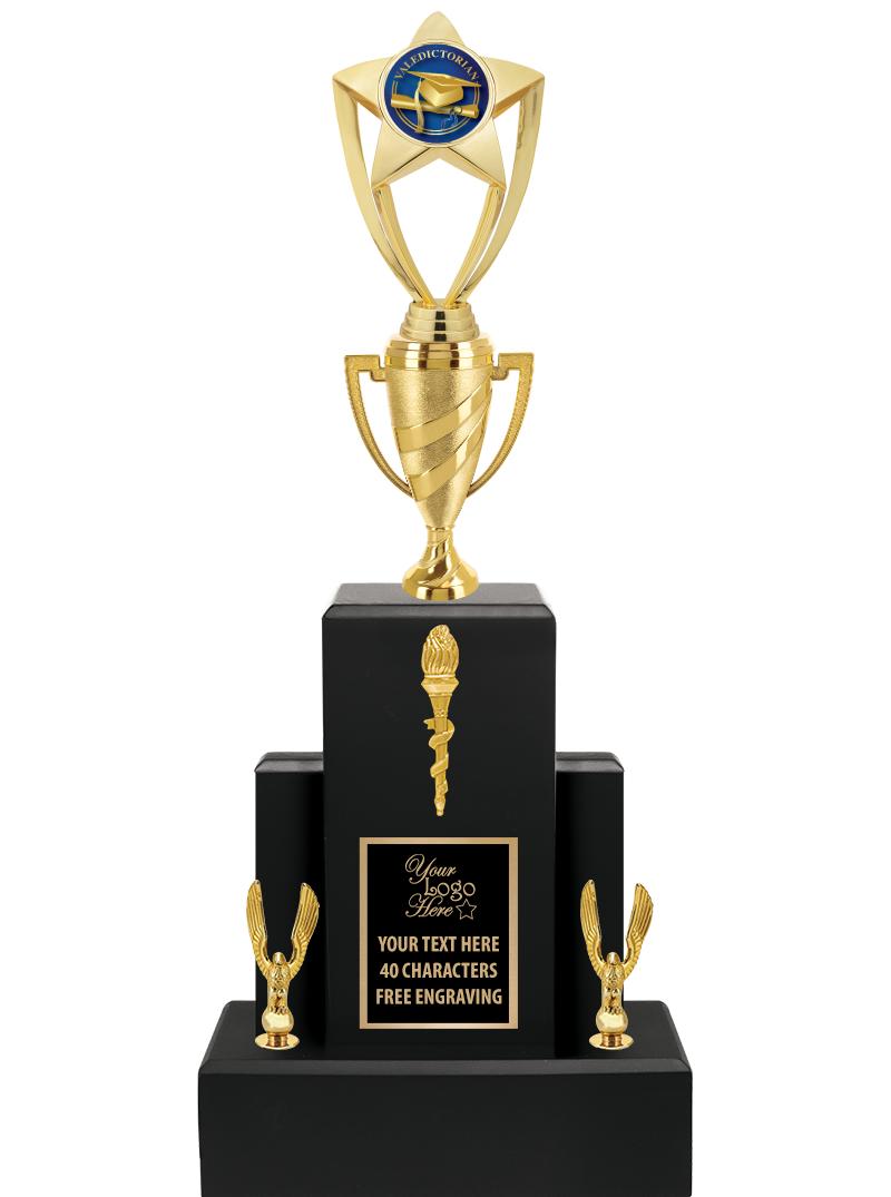 20.75" BLACK WOOD TRP/GOLD CUP