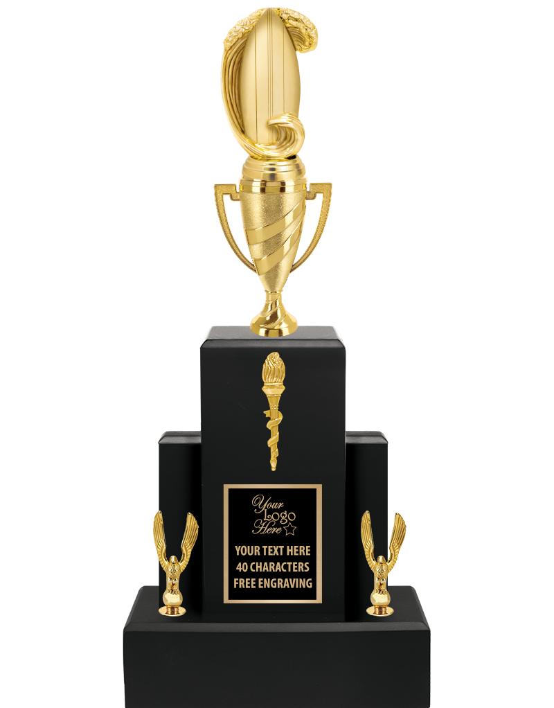 20.75" BLACK WOOD TRP/GOLD CUP