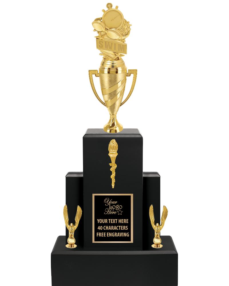 20.75" BLACK WOOD TRP/GOLD CUP