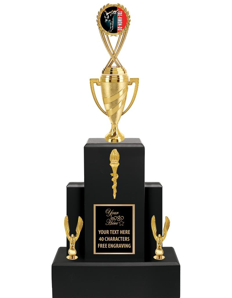 20.75" BLACK WOOD TRP/GOLD CUP