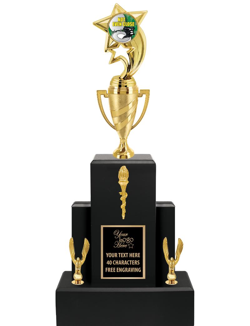 20.75" BLACK WOOD TRP/GOLD CUP