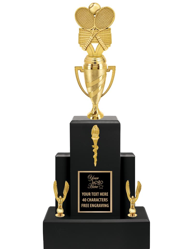 20.75" BLACK WOOD TRP/GOLD CUP