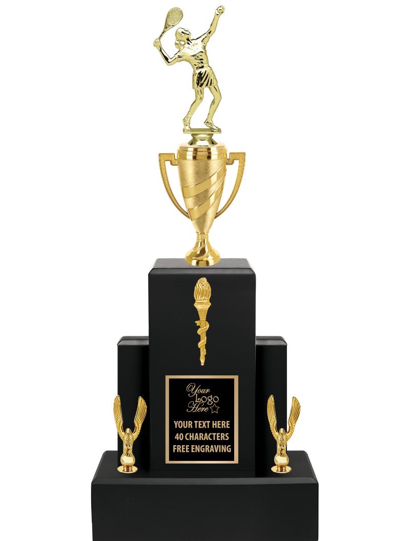 20.75" BLACK WOOD TRP/GOLD CUP