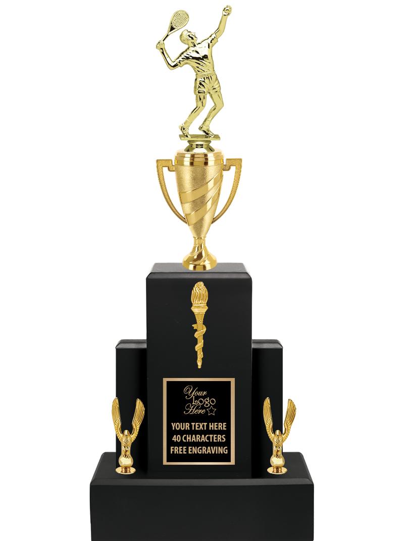 20.75" BLACK WOOD TRP/GOLD CUP