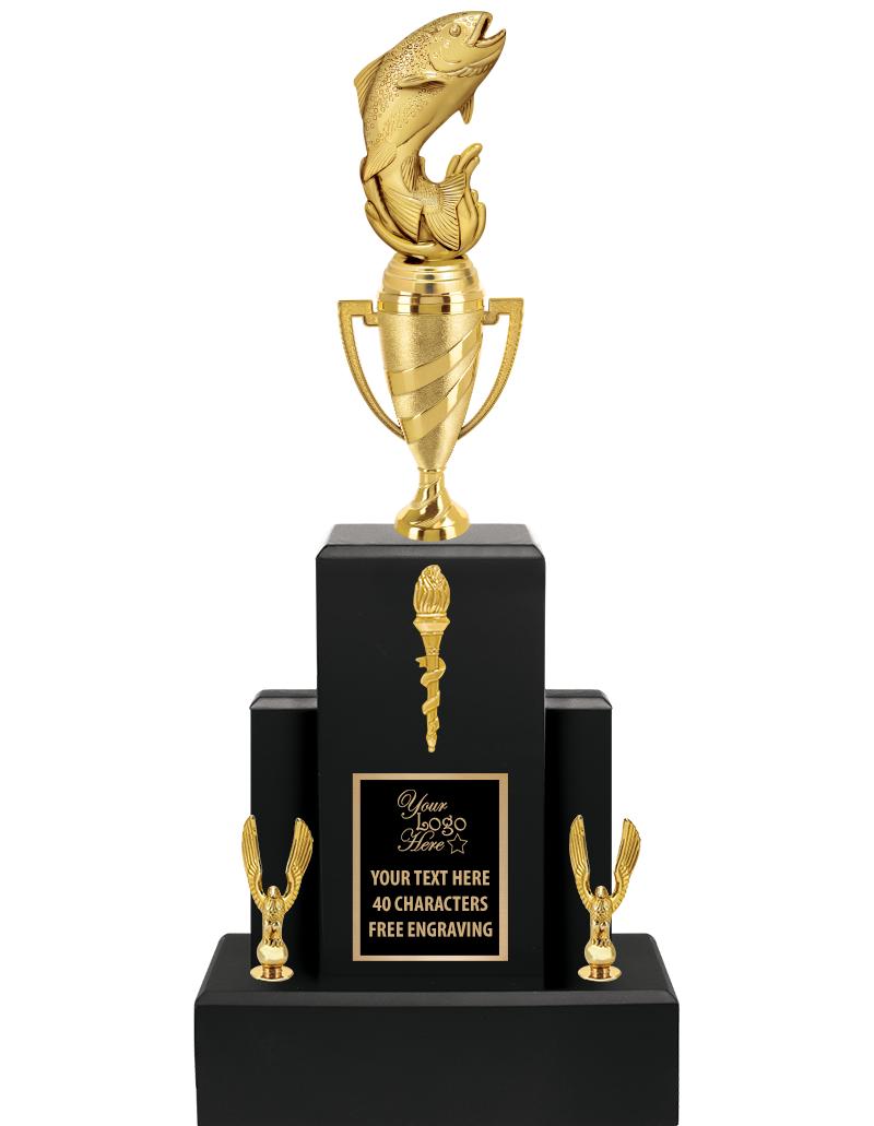 20.75" BLACK WOOD TRP/GOLD CUP