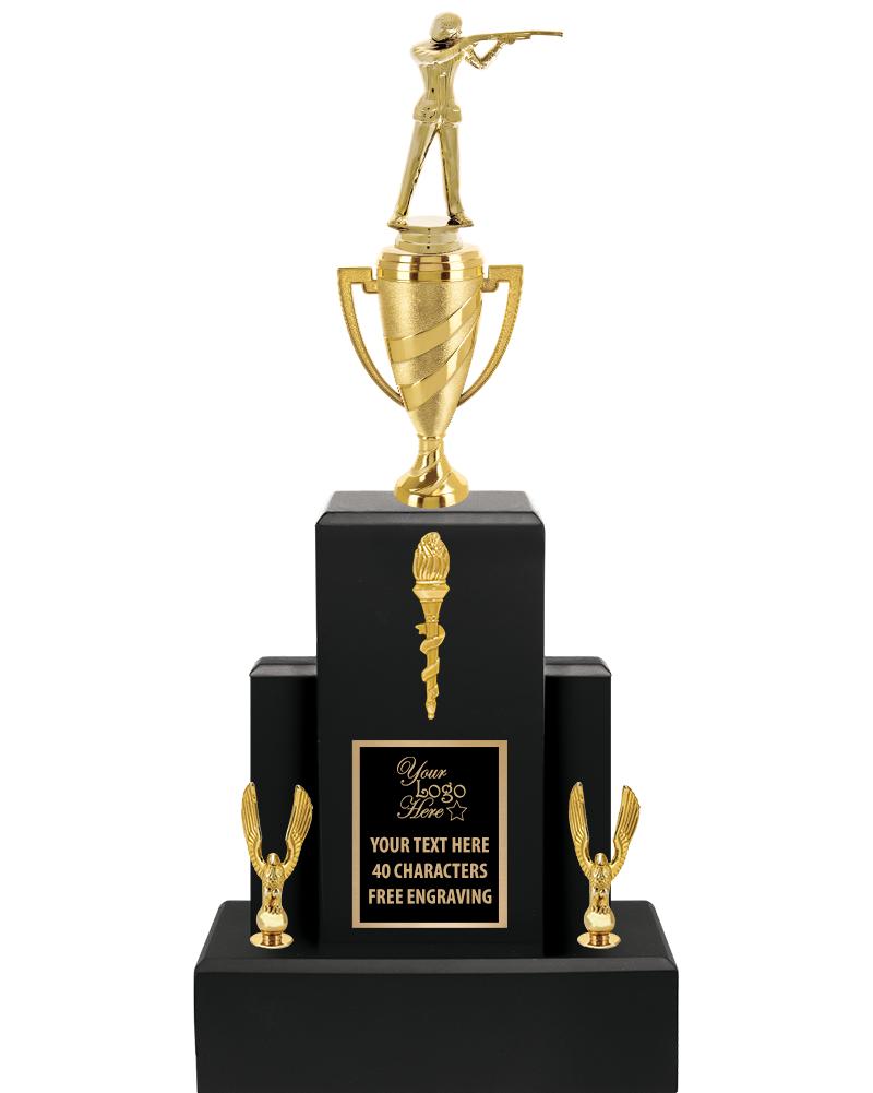20.75" BLACK WOOD TRP/GOLD CUP