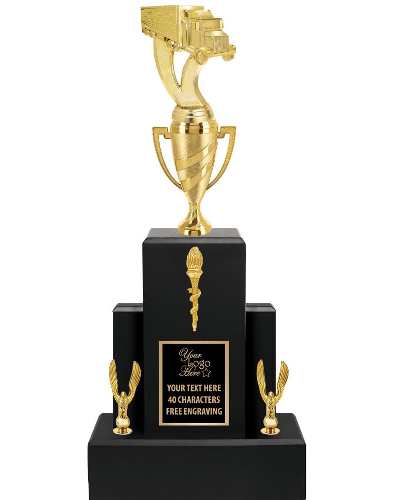 20.75" BLACK WOOD TRP/GOLD CUP