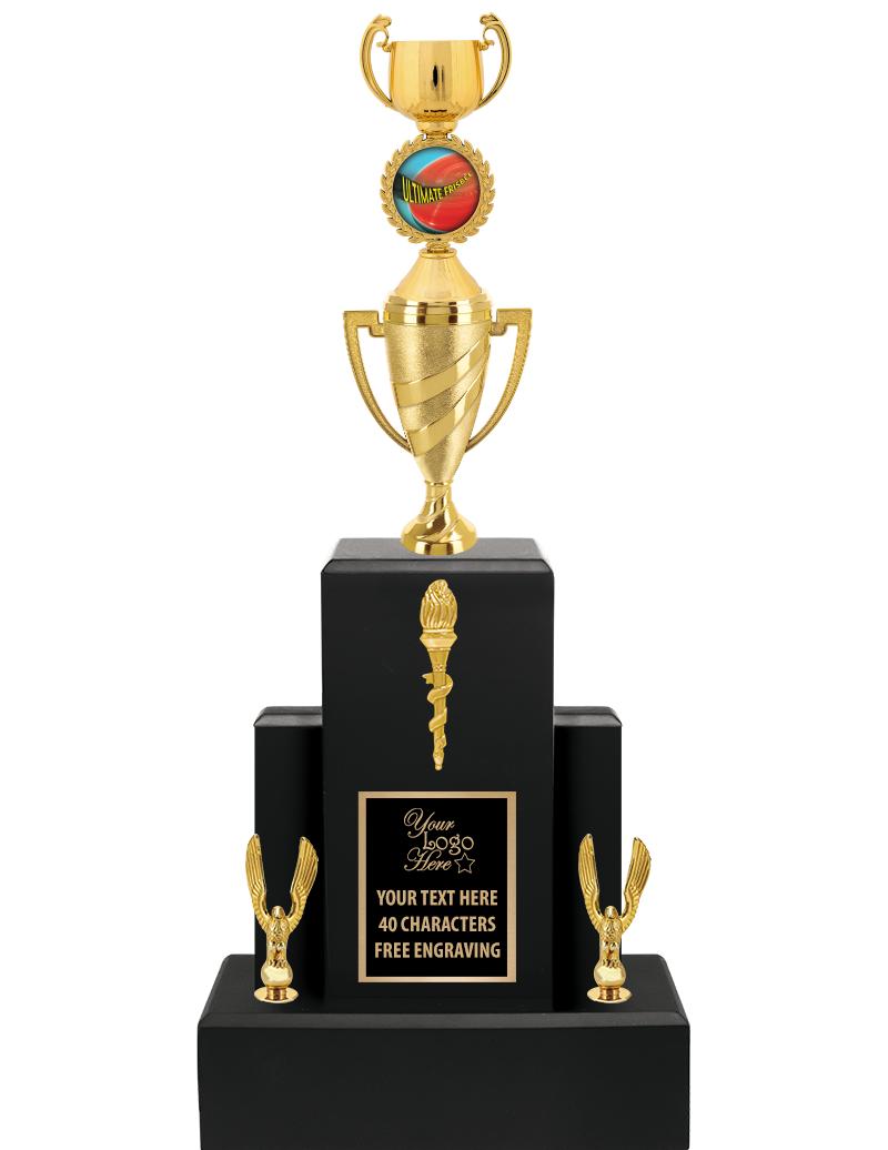 20.75" BLACK WOOD TRP/GOLD CUP