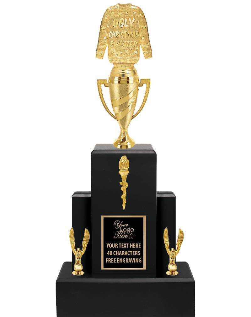 20.75" BLACK WOOD TRP/GOLD CUP