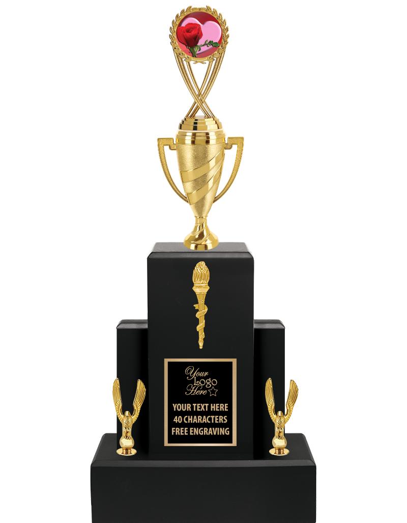 20.75" BLACK WOOD TRP/GOLD CUP