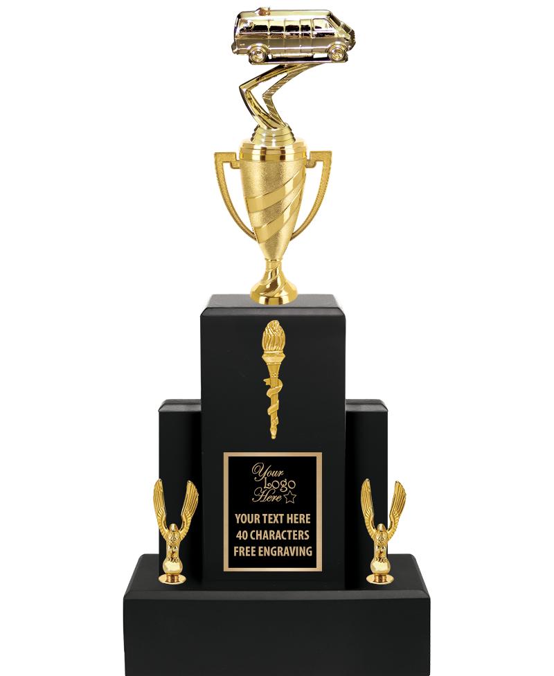 20.75" BLACK WOOD TRP/GOLD CUP